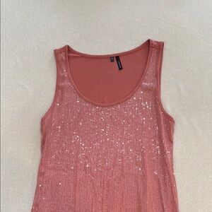 Maurices Pink Sequin Tank Top